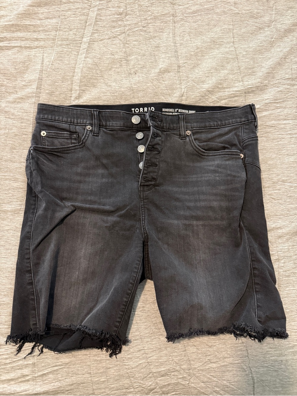 torrid Men’s Washed Black Relaxed Denim Shorts